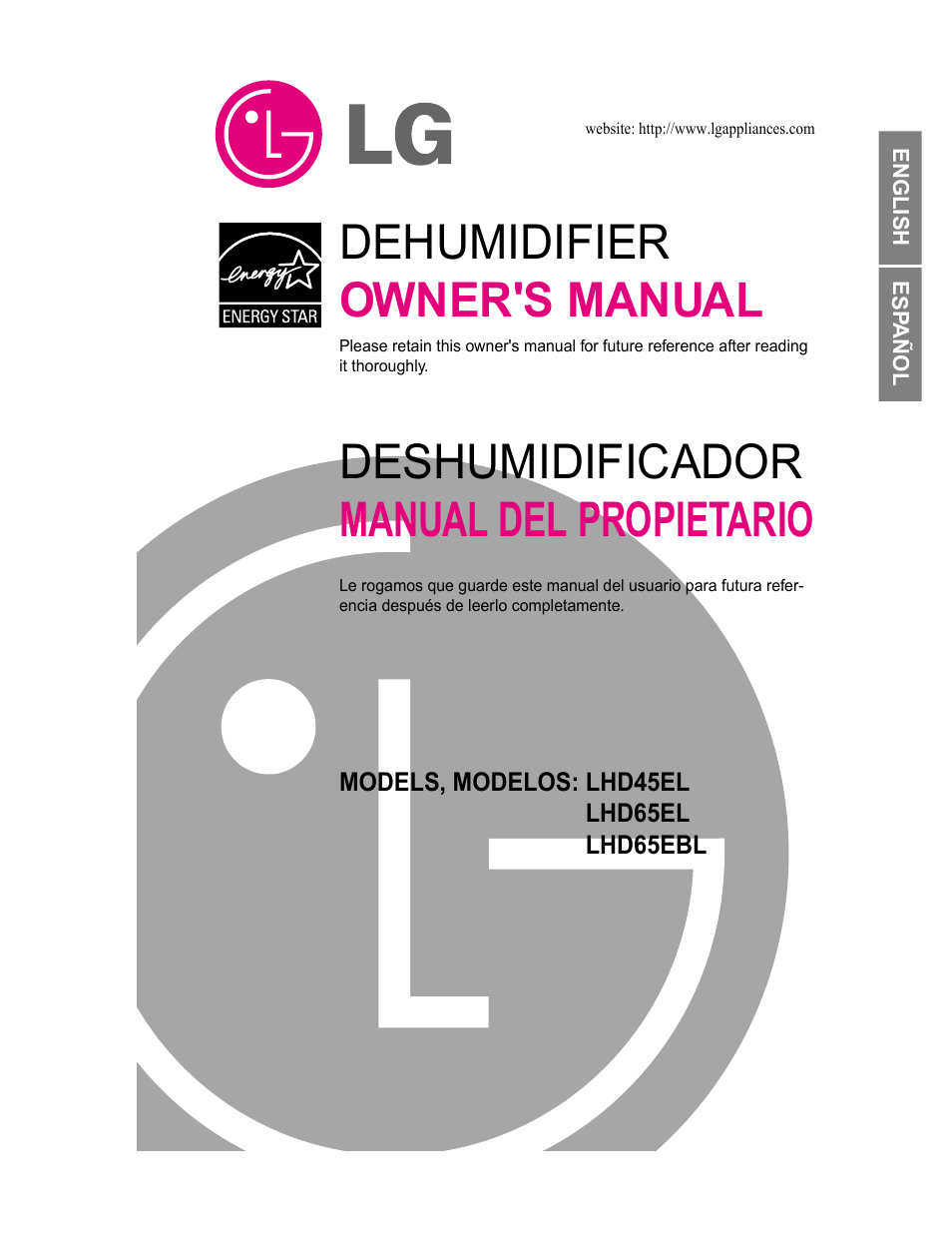 LG LHD65EBL User Manual | 32 pages