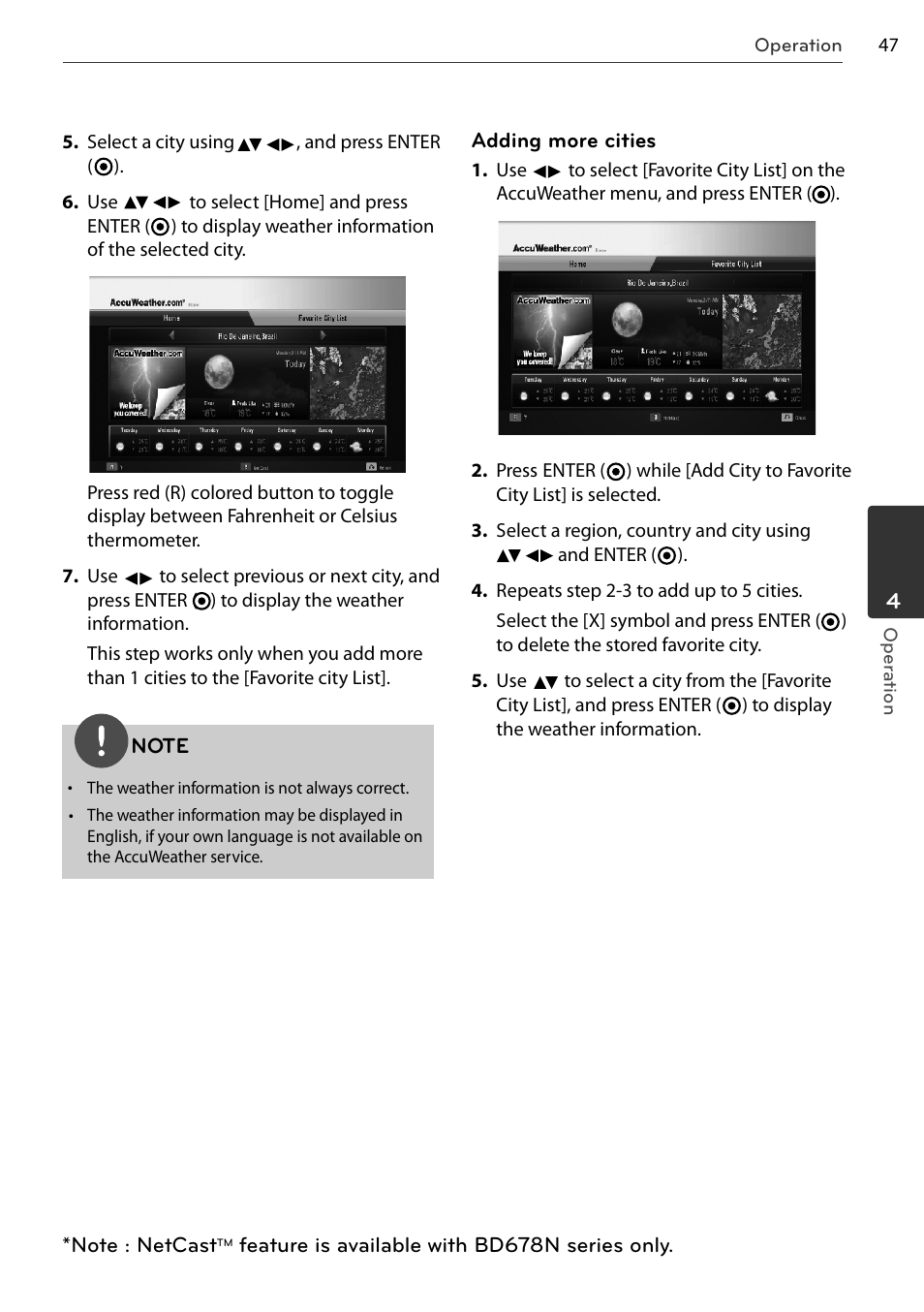LG BD678N User Manual | Page 47 / 72