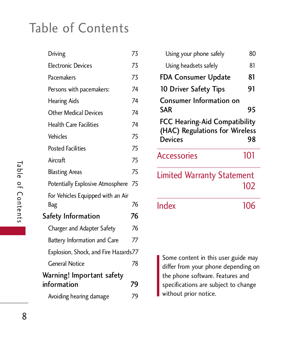 LG 300 User Manual | Page 10 / 226