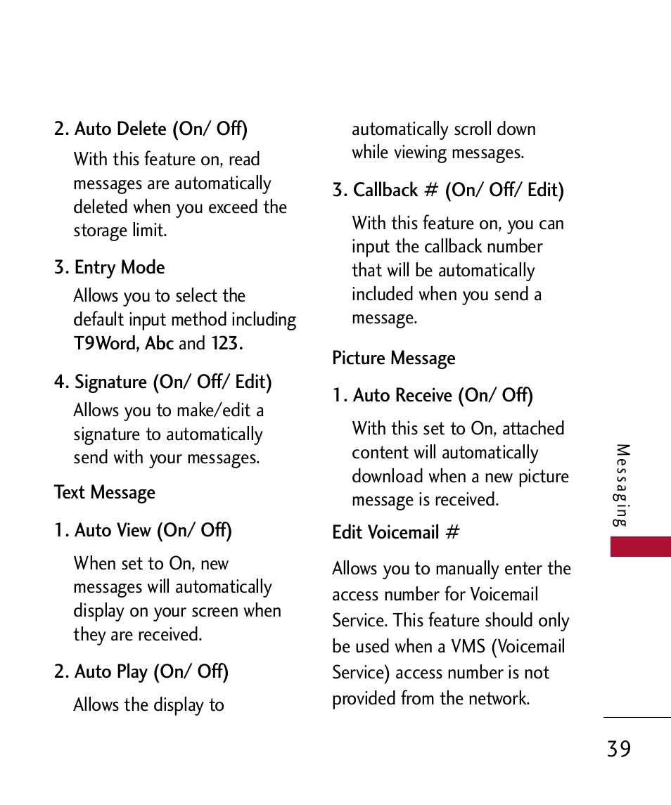 LG 300 User Manual | Page 41 / 226