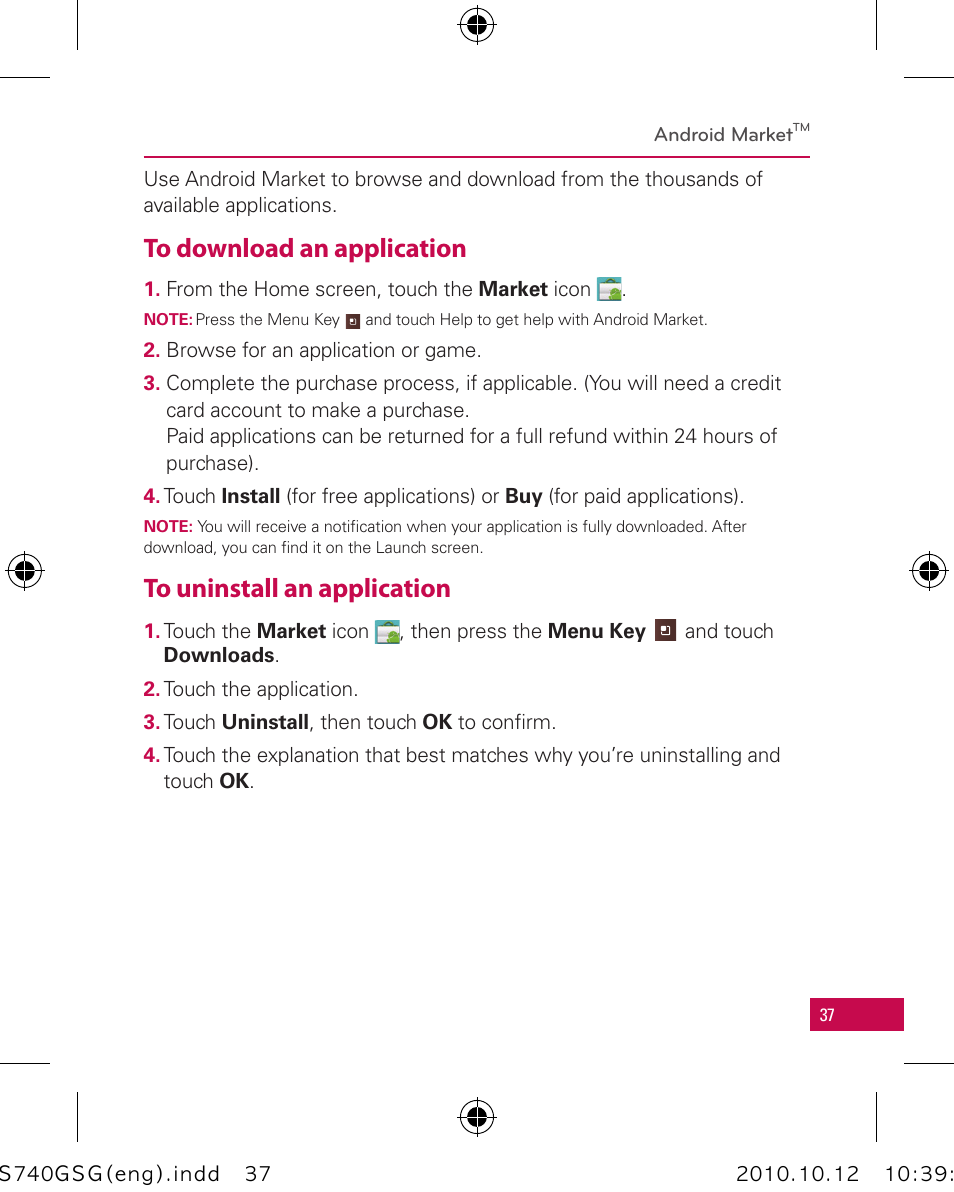 LG Apex User Manual | Page 40 / 80