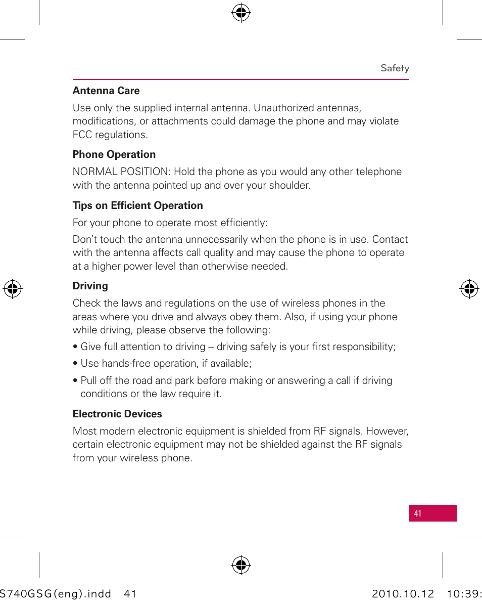 LG Apex User Manual | Page 44 / 80