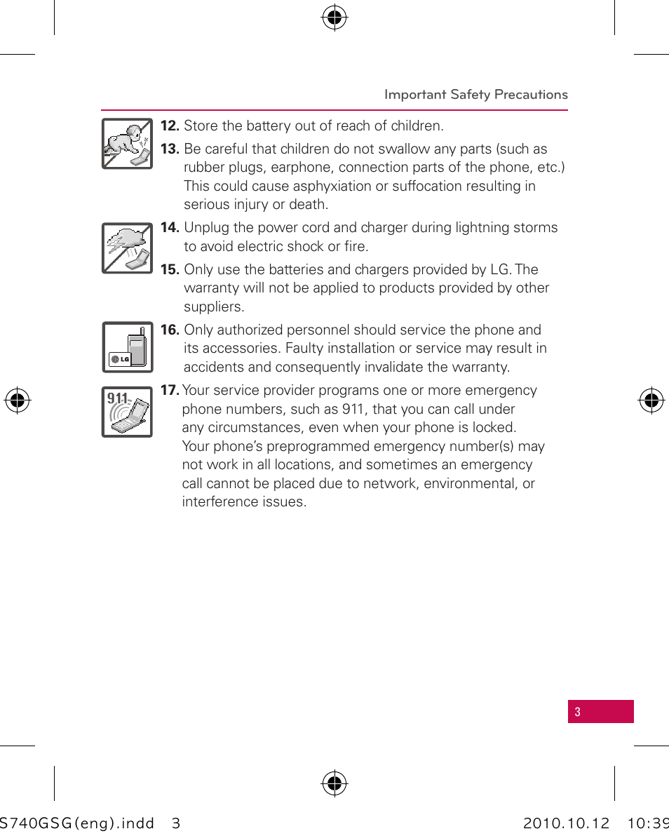 LG Apex User Manual | Page 6 / 80
