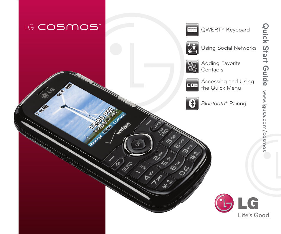 LG Cosmos User Manual | 8 pages