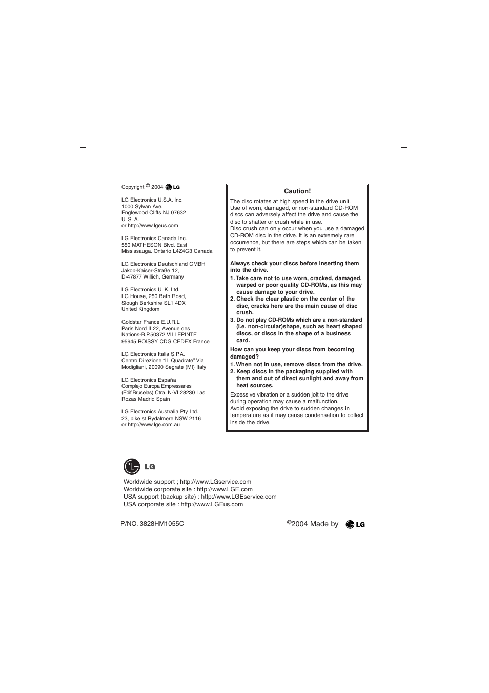 LG GSA-4120B User Manual | Page 14 / 14