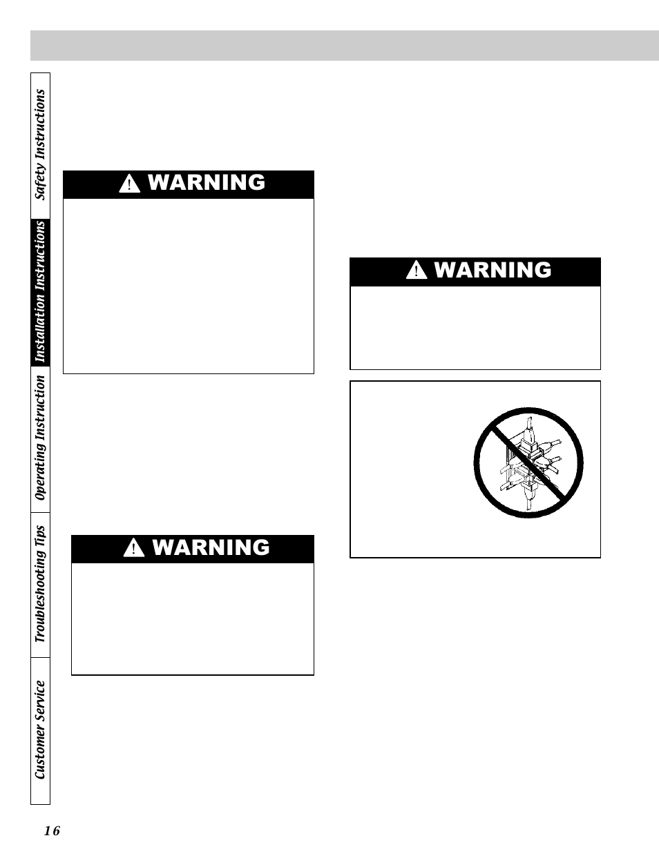 Warning, Electrical requirements - gas dryer | LG DLE5911W User Manual | Page 16 / 32