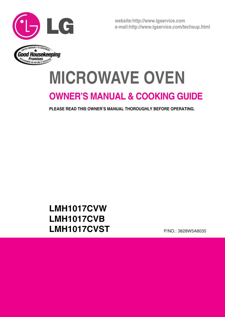 LG LMH1017CVST User Manual | 32 pages