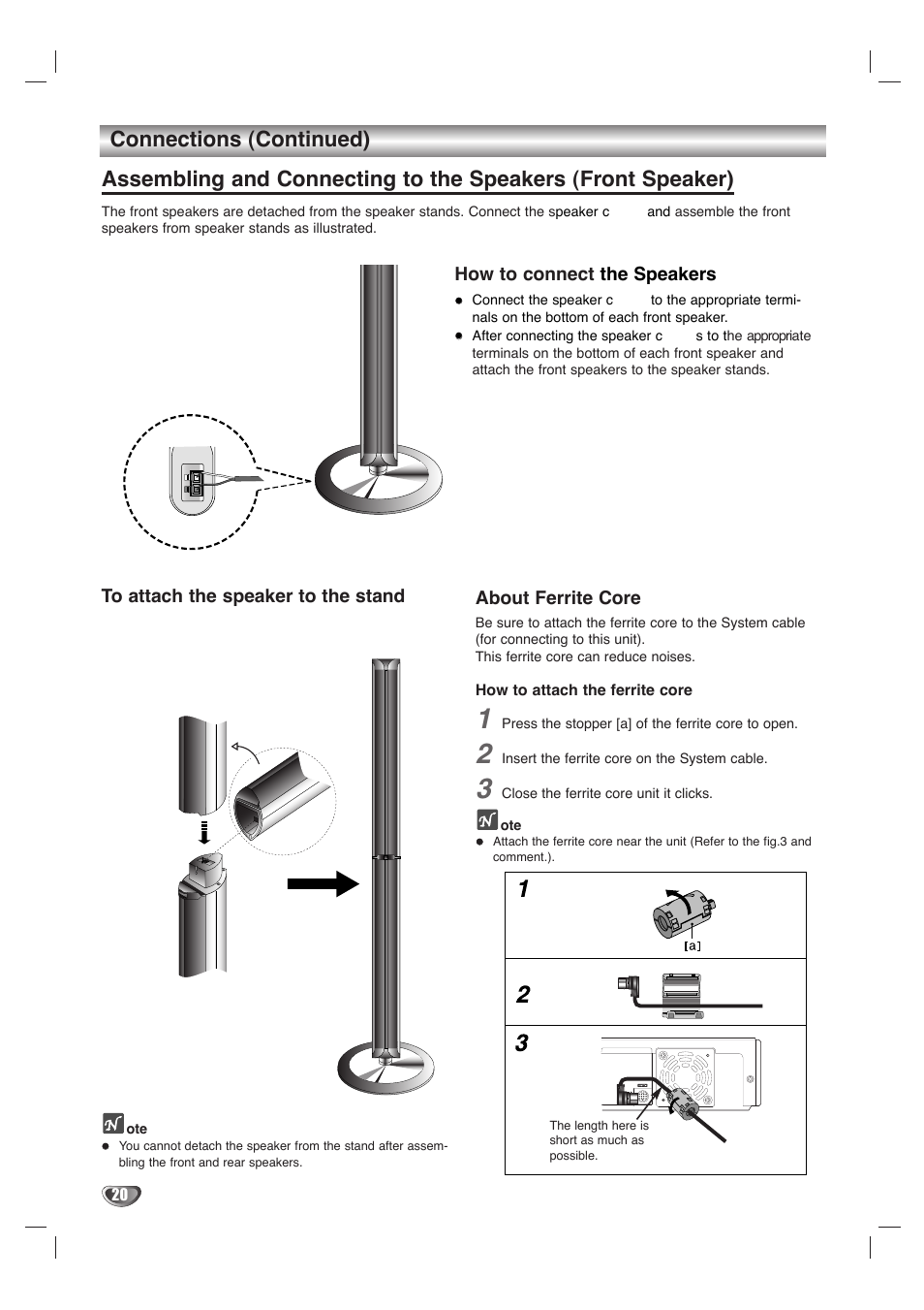 Connections (continued) | LG LHY-518 User Manual | Page 20 / 75