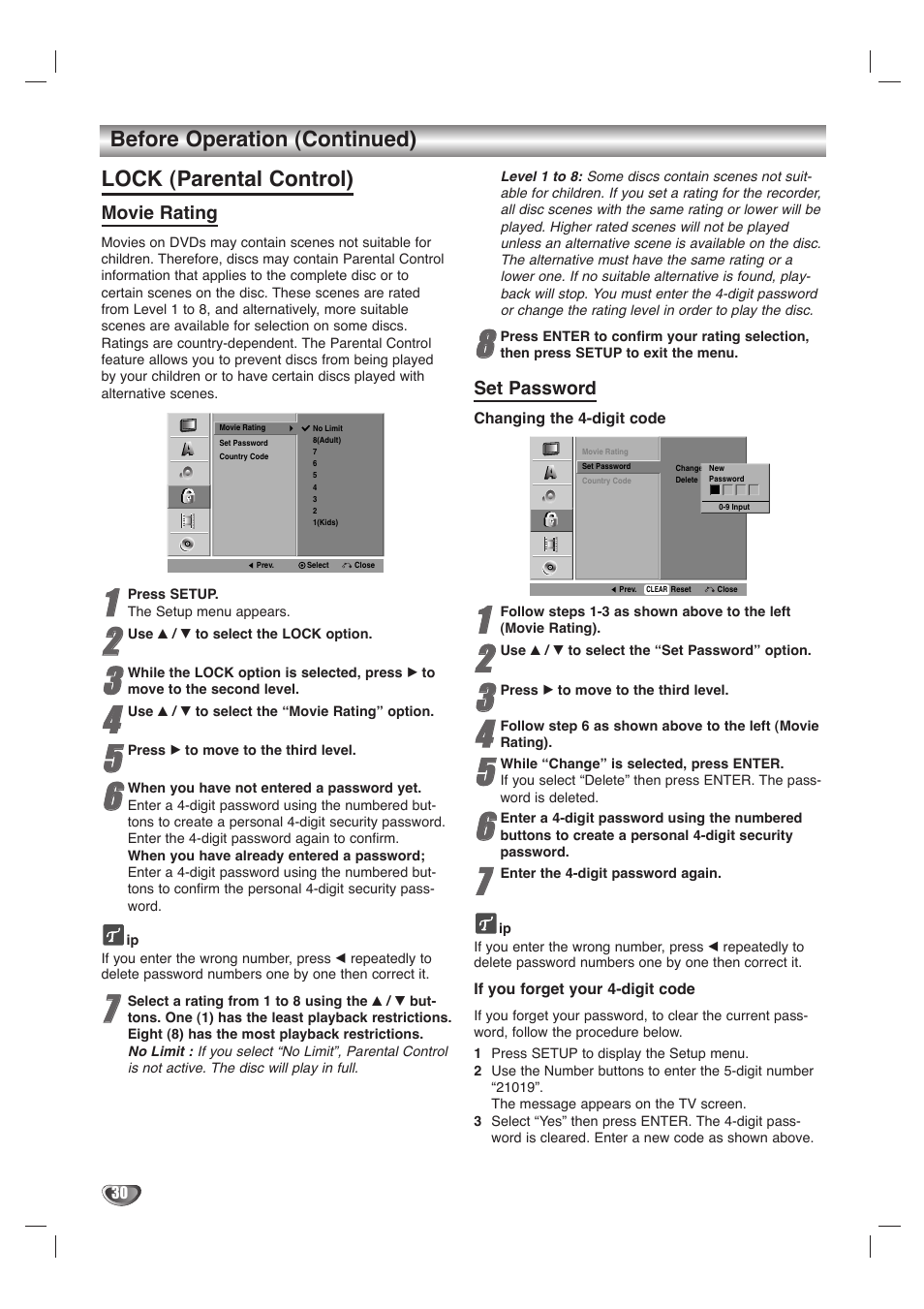 LG LHY-518 User Manual | Page 30 / 75