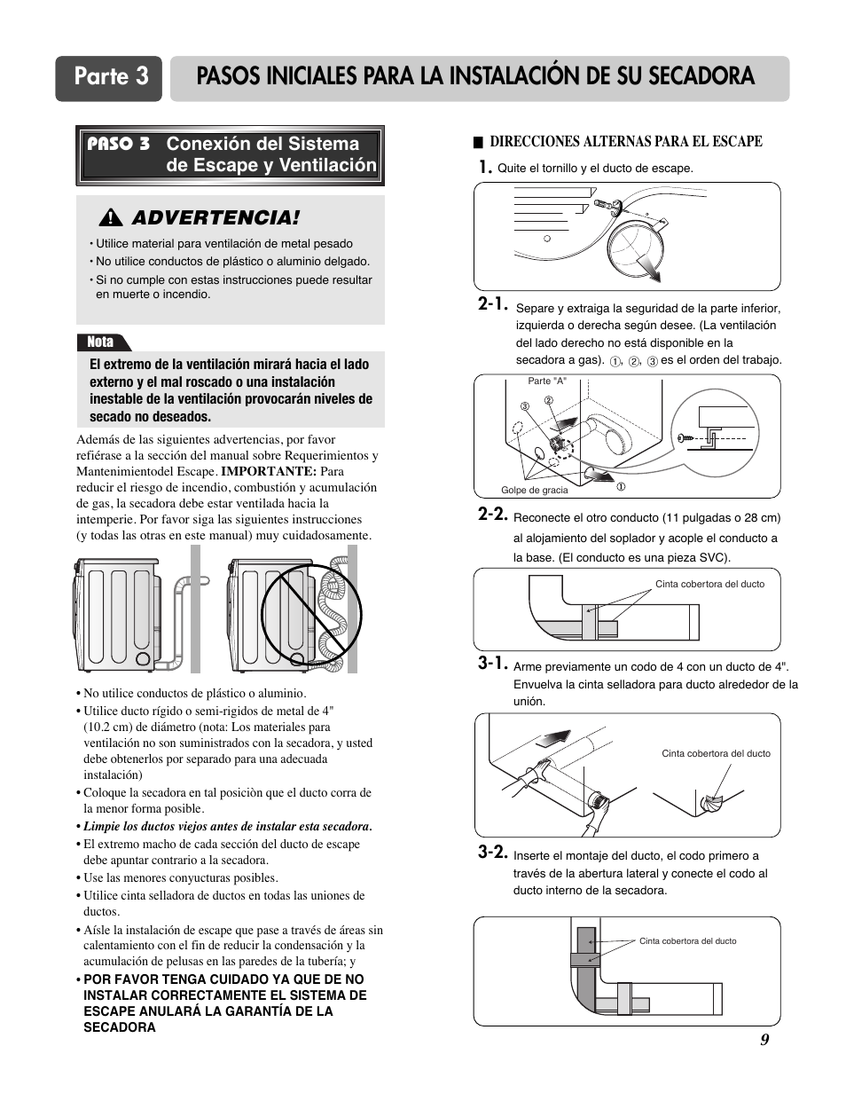 Advertencia | LG D7188NM User Manual | Page 41 / 64