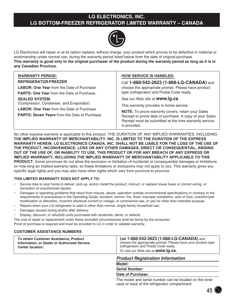 LG LMX25981** User Manual | Page 43 / 132