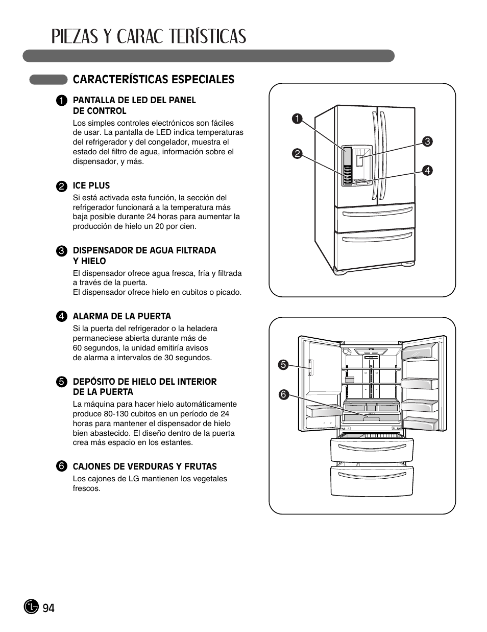 94 características especiales | LG LMX25981** User Manual | Page 94 / 132