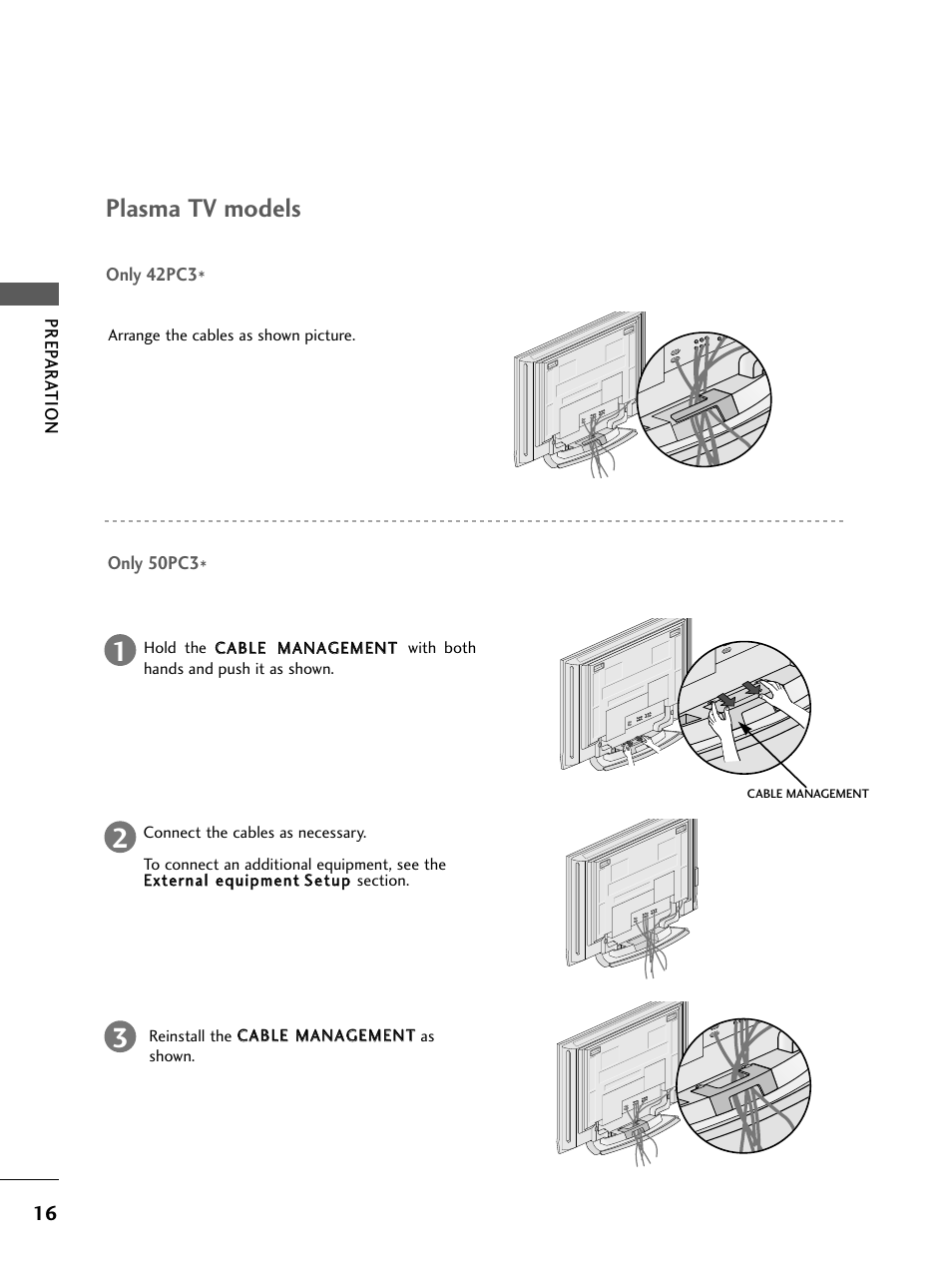Plasma tv models | LG 26LC4* User Manual | Page 18 / 120