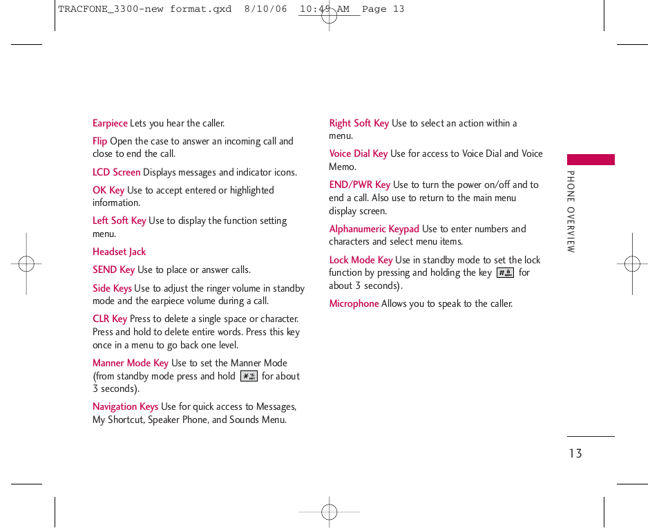 LG 3280 User Manual | Page 13 / 94