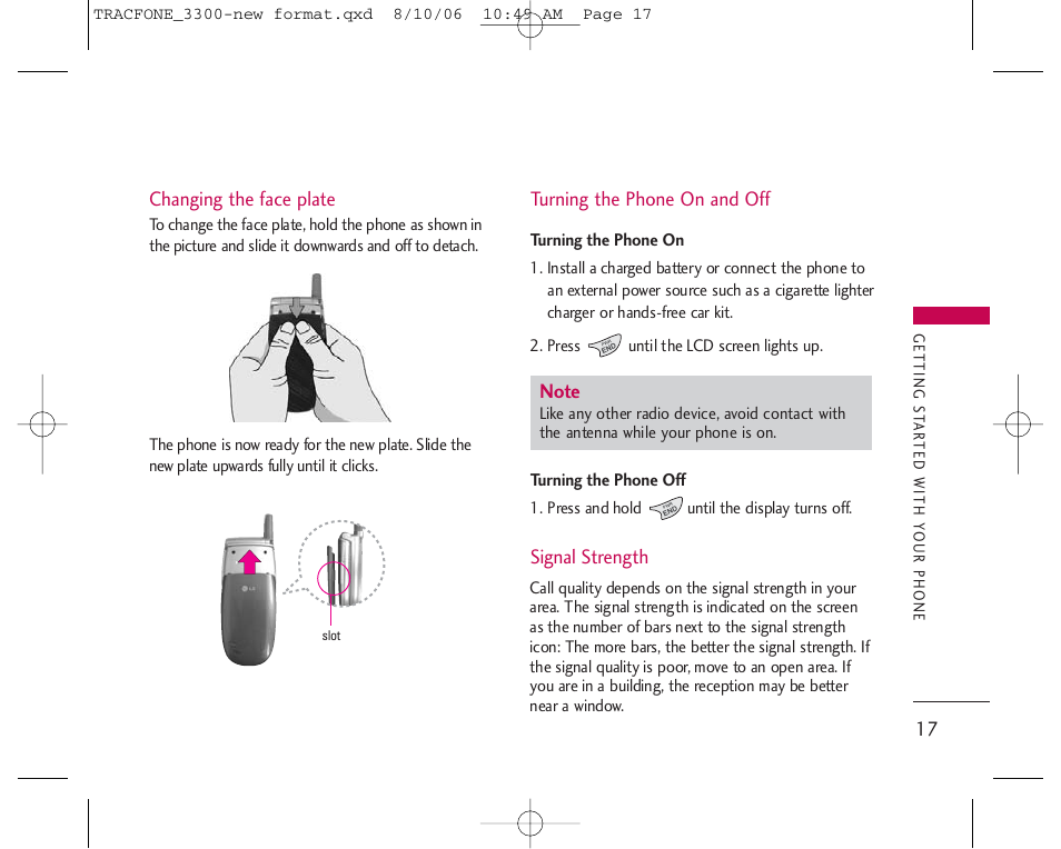 LG 3280 User Manual | Page 17 / 94