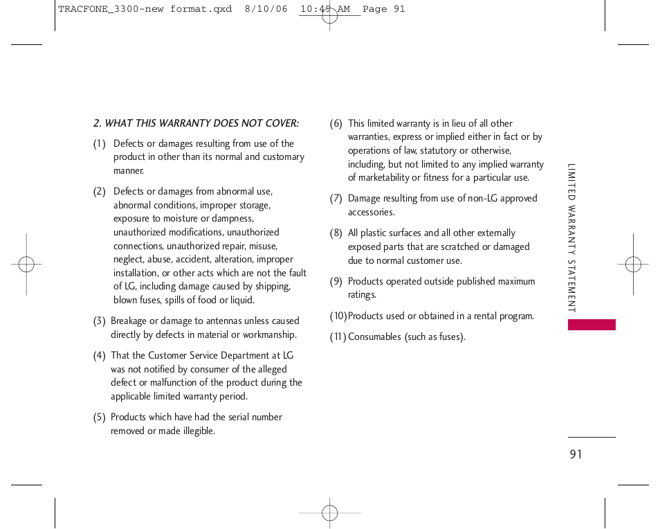 LG 3280 User Manual | Page 91 / 94