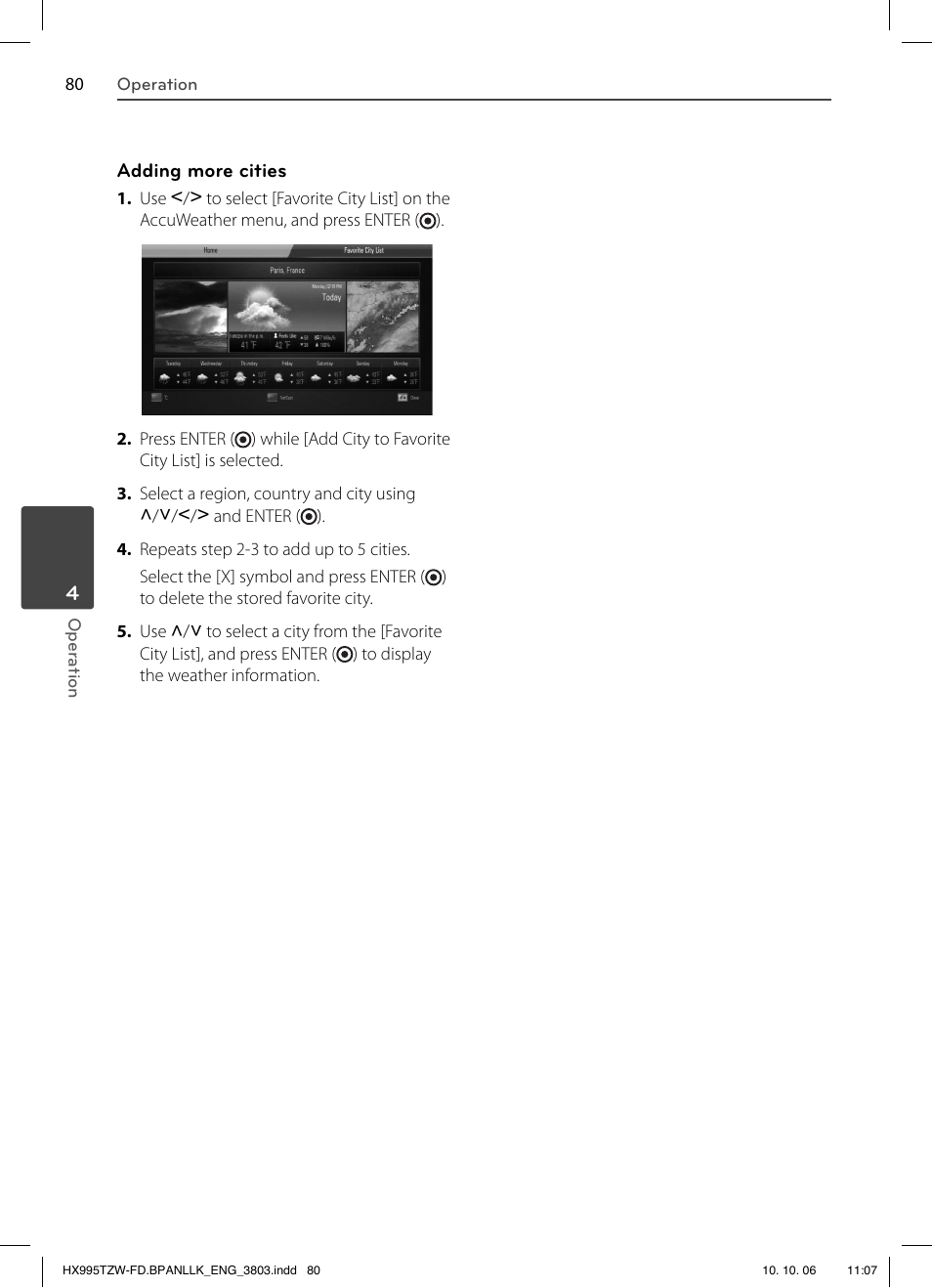 LG HX995TZW User Manual | Page 80 / 98