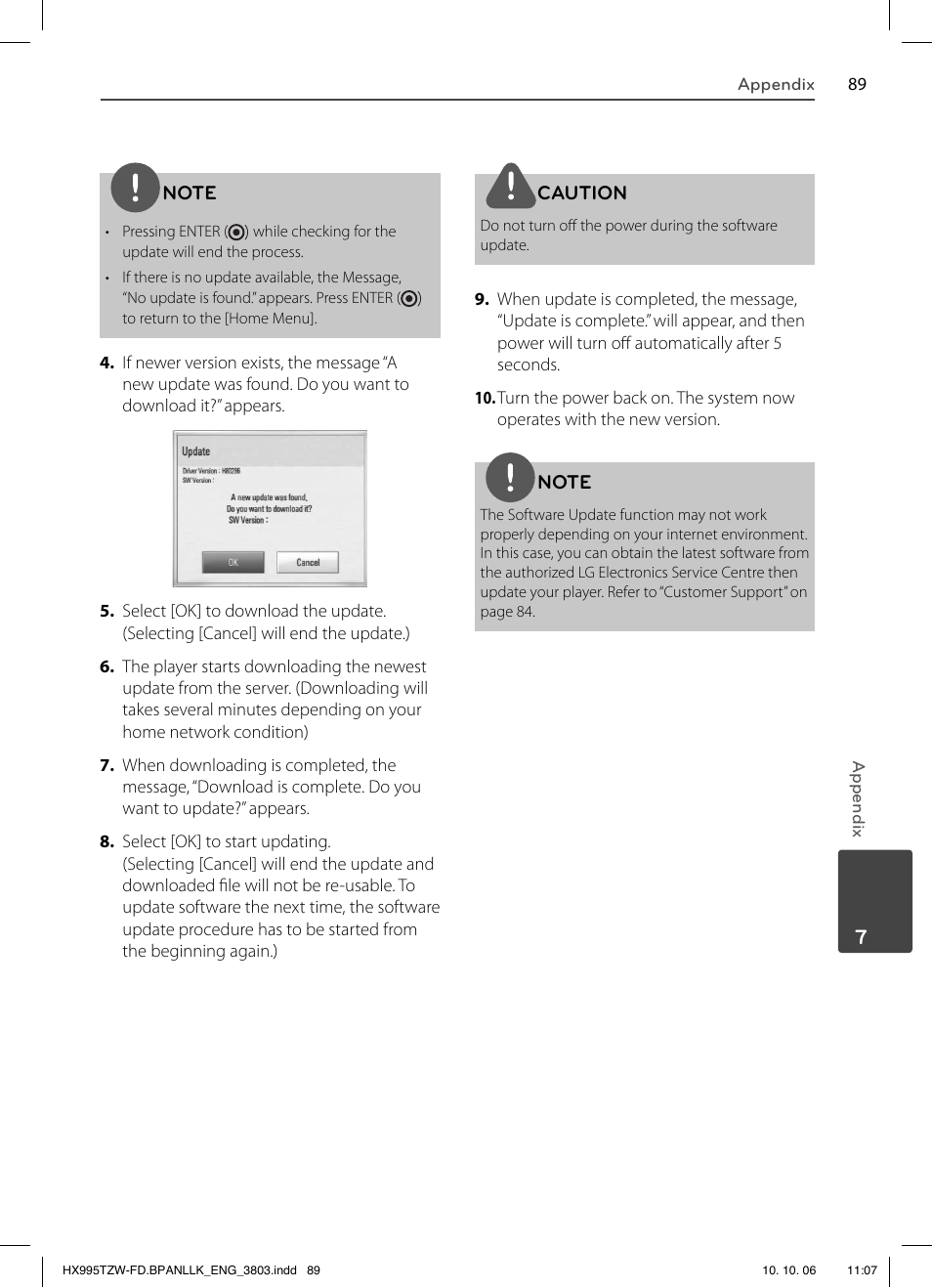 LG HX995TZW User Manual | Page 89 / 98