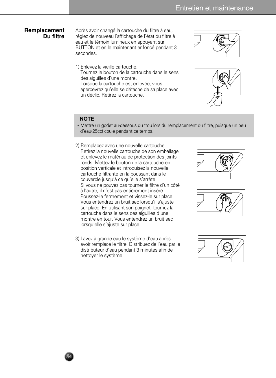 Entretien et maintenance | LG LSC 27950SB User Manual | Page 54 / 92