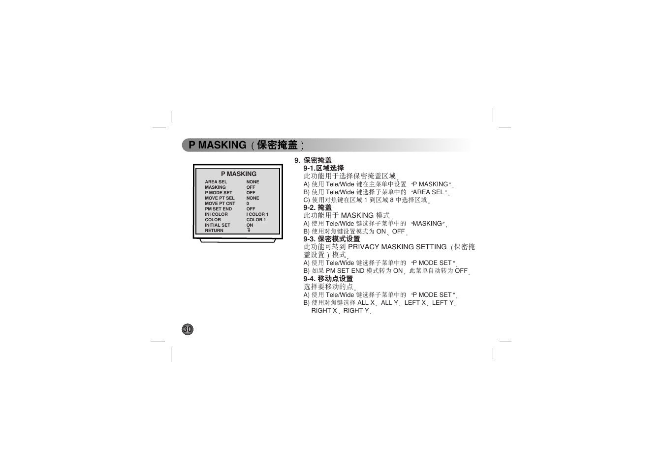 P masking ۣමዚঙ | LG LVC-C530 User Manual | Page 66 / 72