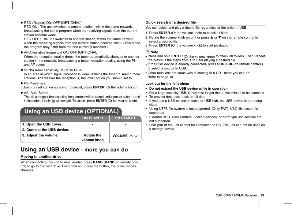 Using an usb device, Using an usb device (optional), More you can do | LG MFL63287304 User Manual | Page 13 / 16