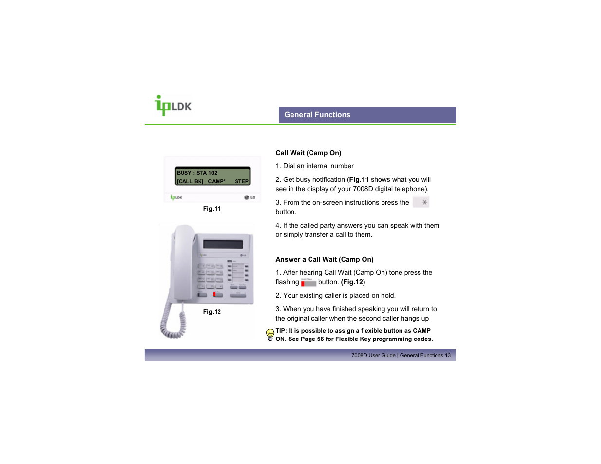 General functions | LG LDP7008D User Manual | Page 14 / 62