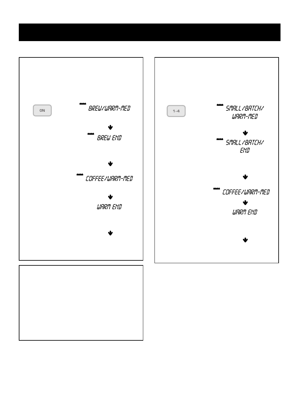 Using your coffee maker, Brew, Small batch | LG LCRM1240SW User Manual | Page 24 / 31