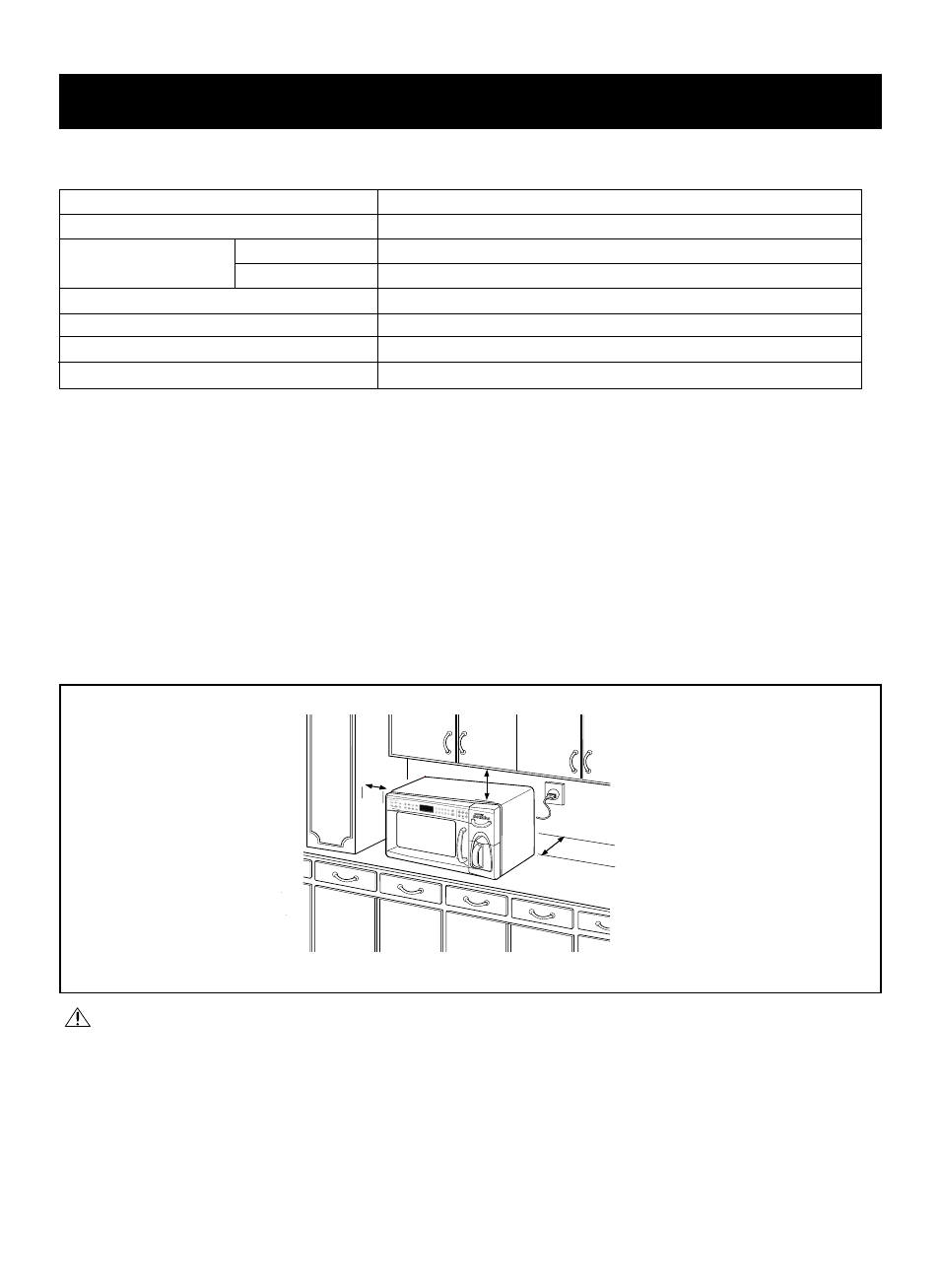 Understanding your coffee combo, Installation, Specifications | Warning | LG LCRM1240SW User Manual | Page 6 / 31