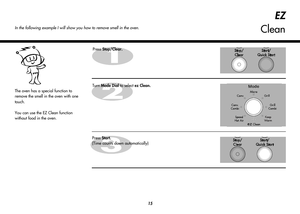 Ez clean | LG MC8486NL User Manual | Page 15 / 52