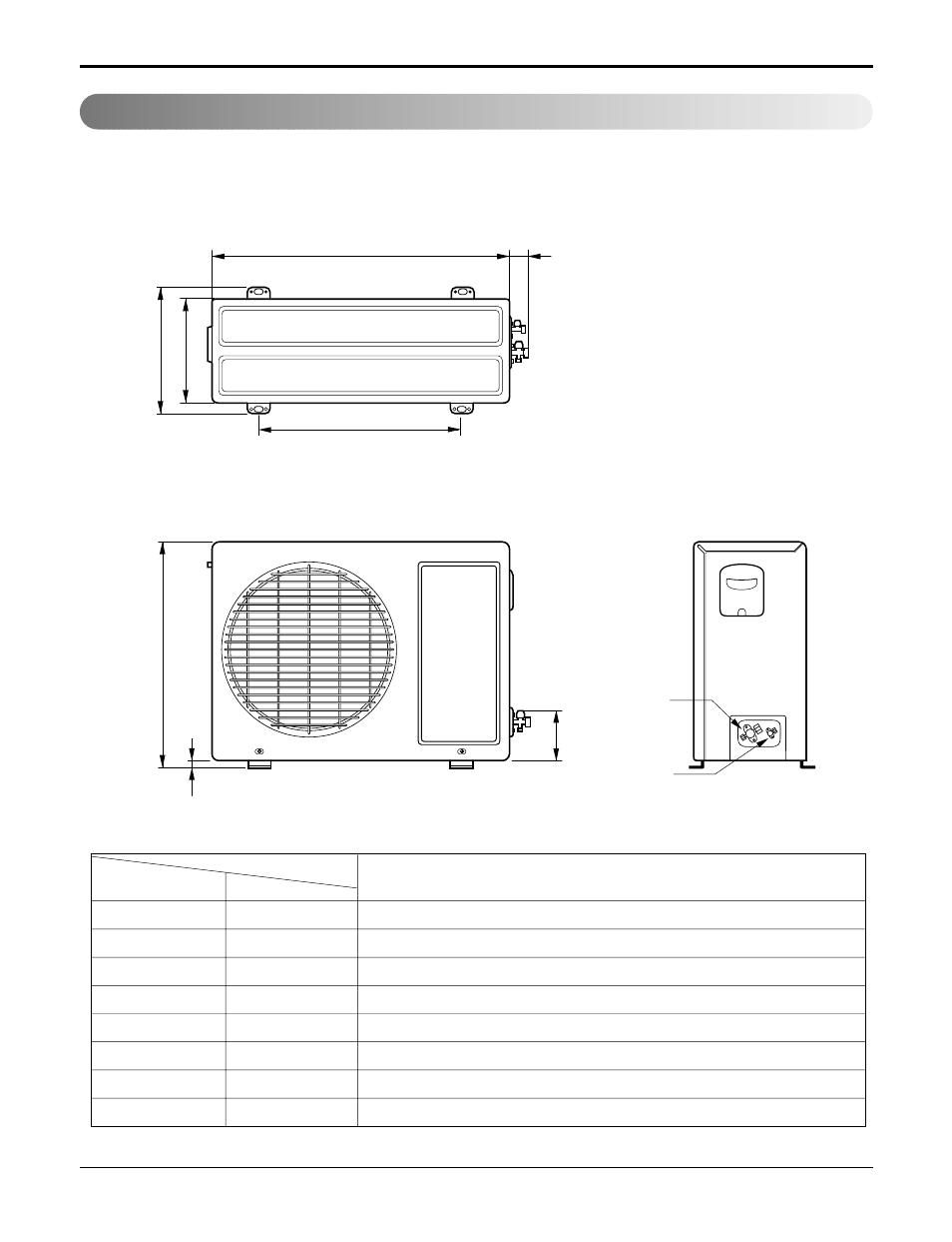 Outdoor unit | LG LA121HPMI User Manual | Page 10 / 71