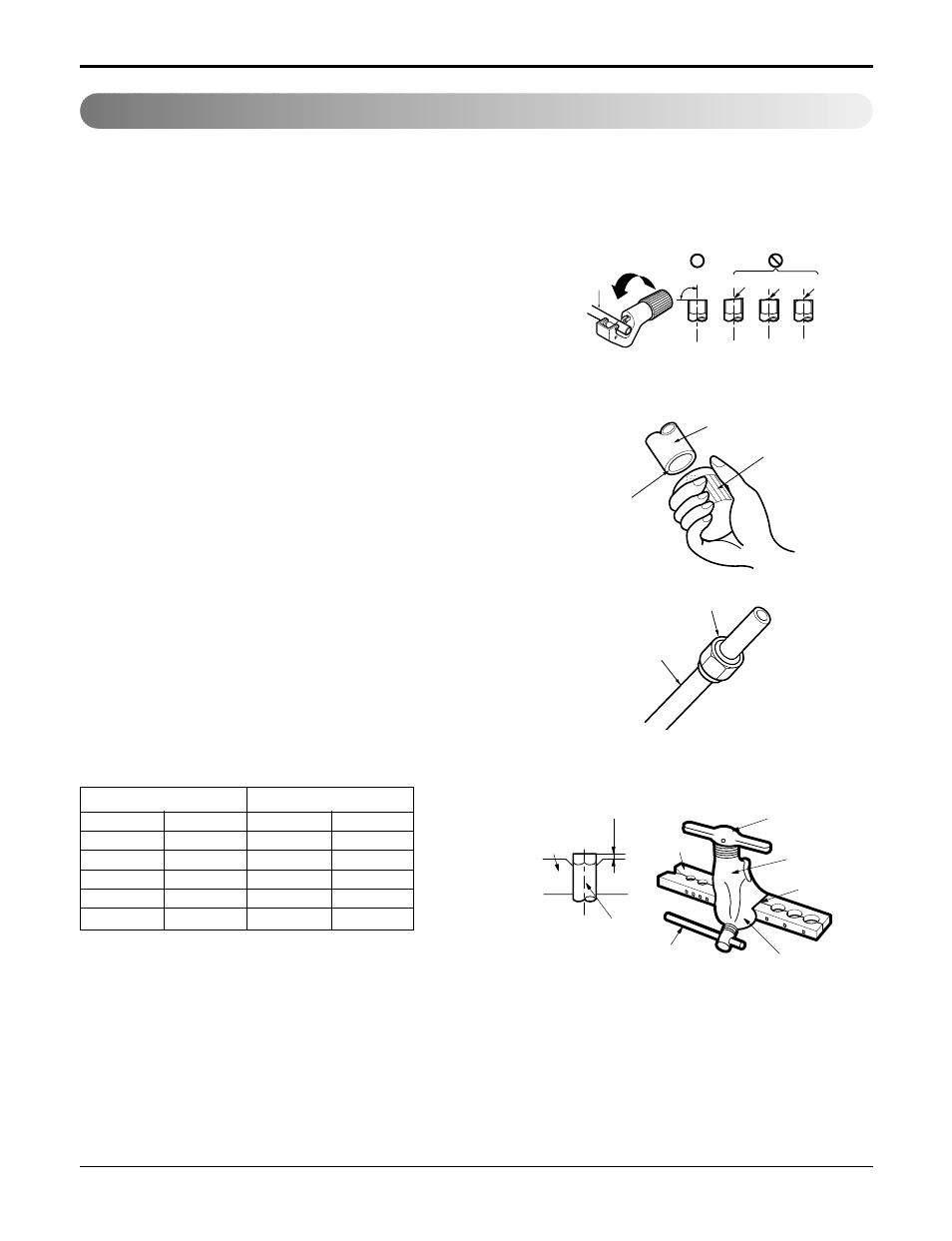 Flaring work, Cut the pipes and the cable, Burrs removal | Putting nut on | LG LA121HPMI User Manual | Page 18 / 71