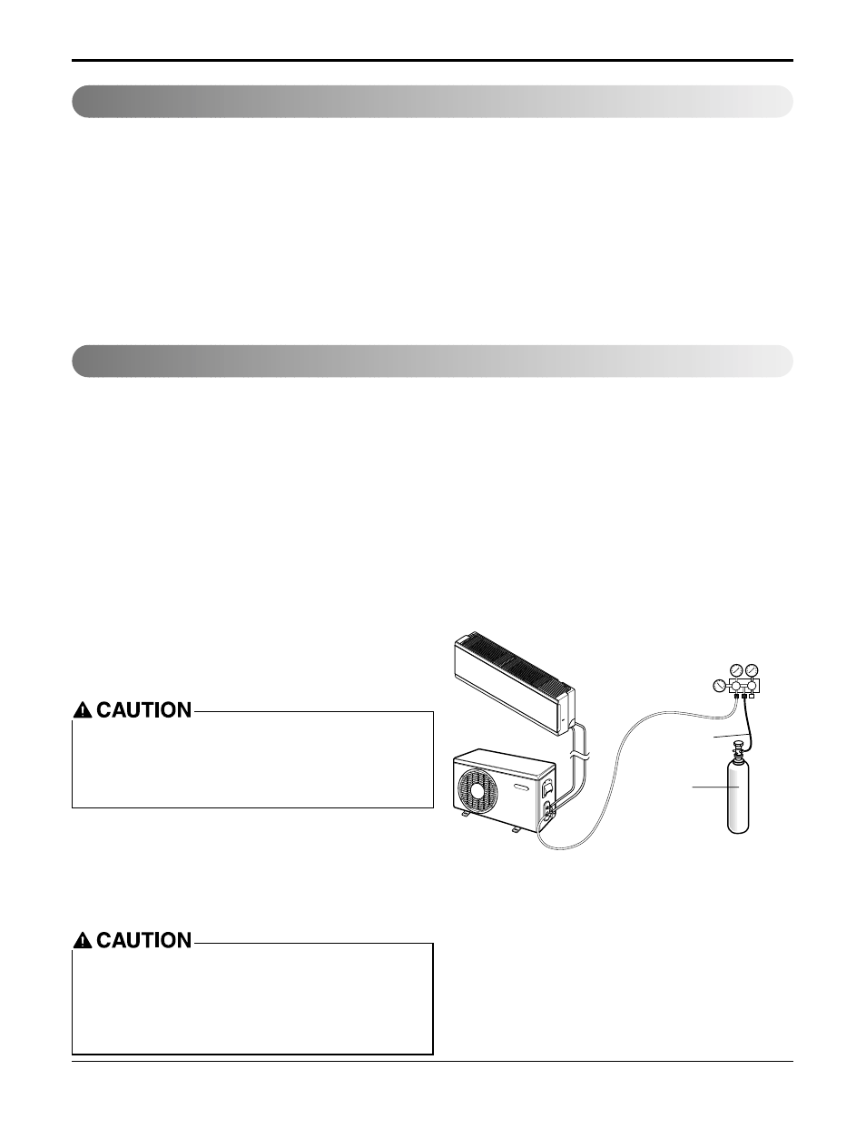 Air purging air purging with vacuum pump, Preparation, Leak test | LG LA121HPMI User Manual | Page 29 / 71