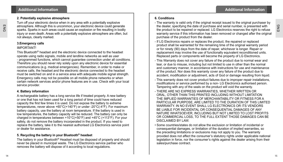 LG HBS700 User Manual | Page 8 / 18