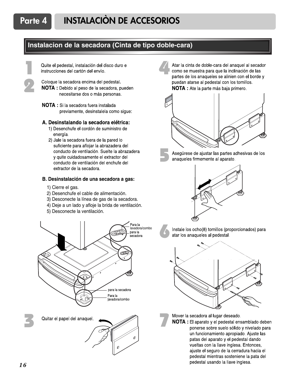 LG DLE2516W User Manual | Page 49 / 67