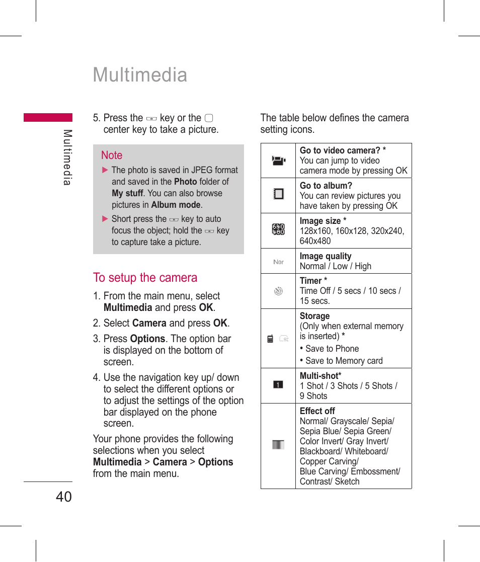 Multimedia | LG BLUETOOTH QDID B013918 KP199 User Manual | Page 140 / 226
