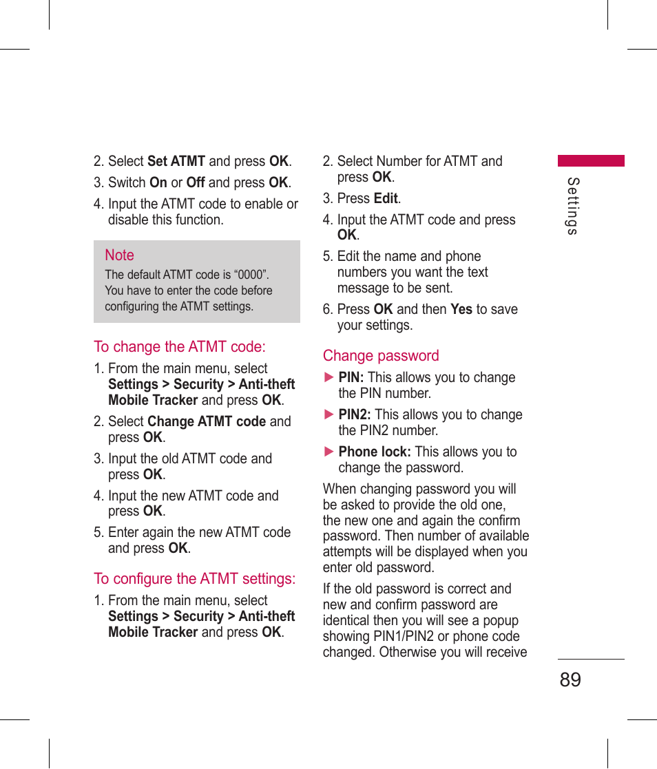 LG BLUETOOTH QDID B013918 KP199 User Manual | Page 189 / 226