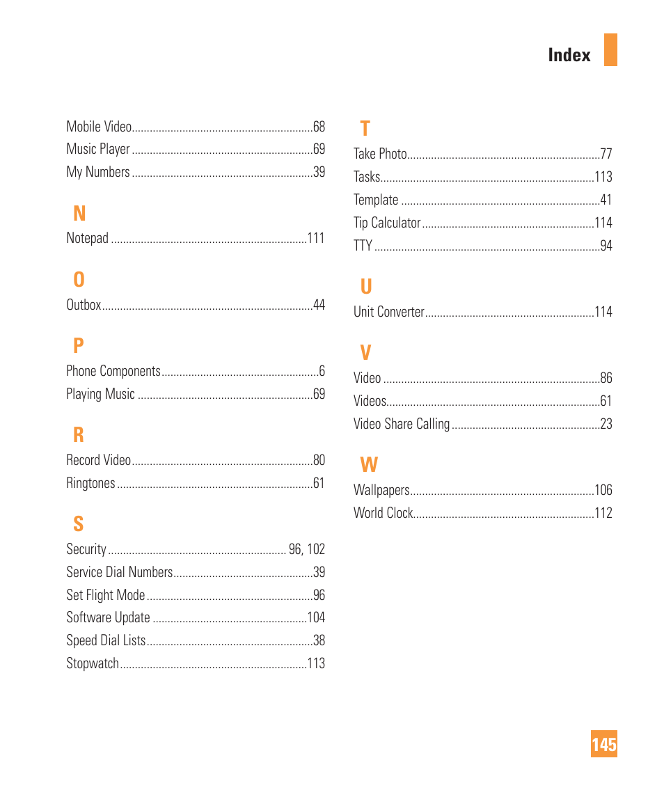 LG ARENA User Manual | Page 149 / 149