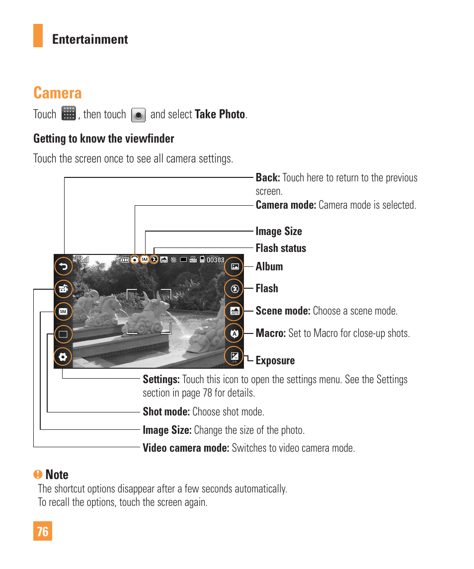 Camera | LG ARENA User Manual | Page 80 / 149