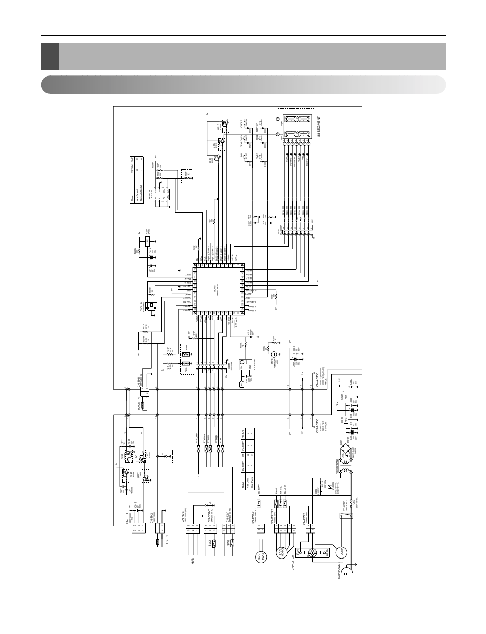 Schematic diagram, Electronic control device, 20 room air conditioner | LG HB8004R User Manual | Page 20 / 40