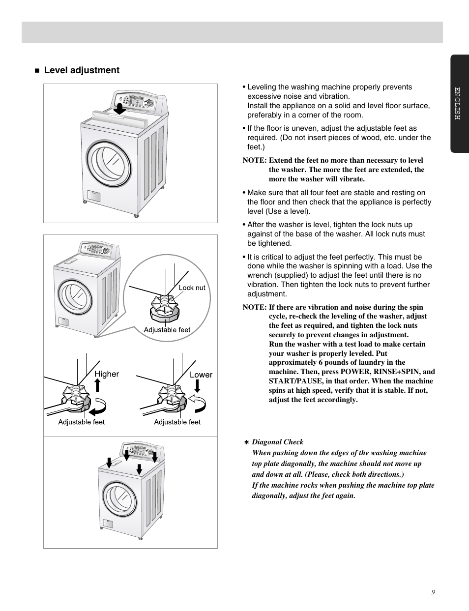 Installation instructions | LG WM0642H User Manual | Page 10 / 48
