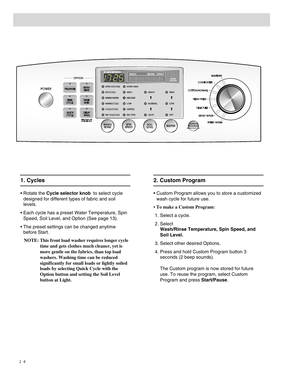 How to use the washer | LG WM0642H User Manual | Page 15 / 48