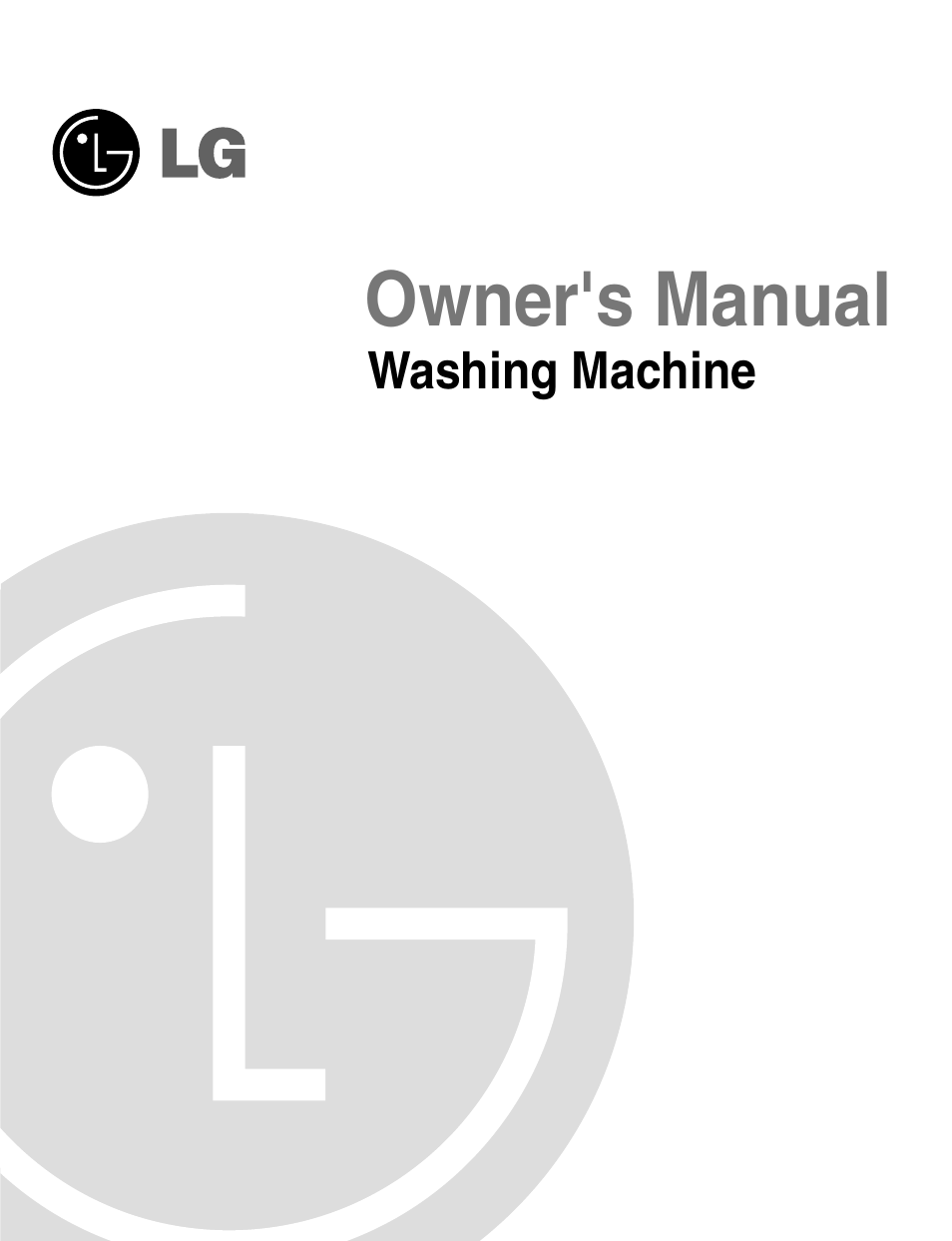 Owner's manual, Washing machine | LG WM0642H User Manual | Page 2 / 48
