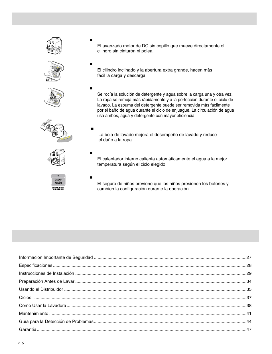 LG WM0642H User Manual | Page 27 / 48