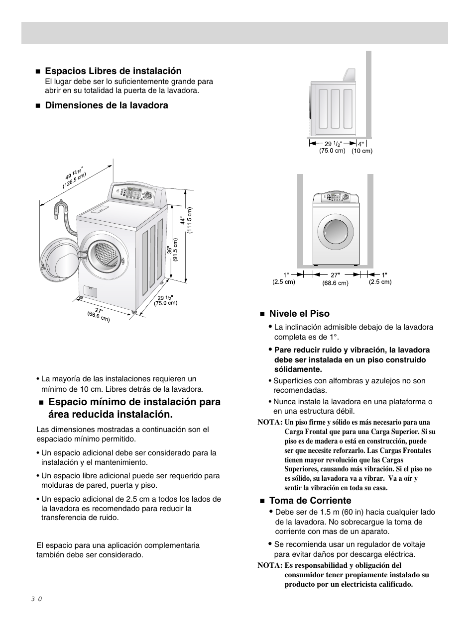 Instrucciones de instalación | LG WM0642H User Manual | Page 31 / 48