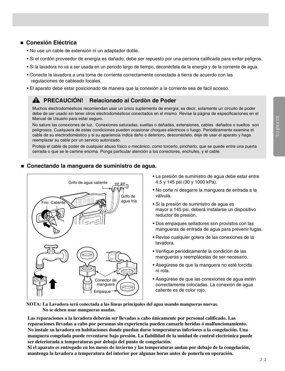 Instrucciones de instalación | LG WM0642H User Manual | Page 32 / 48