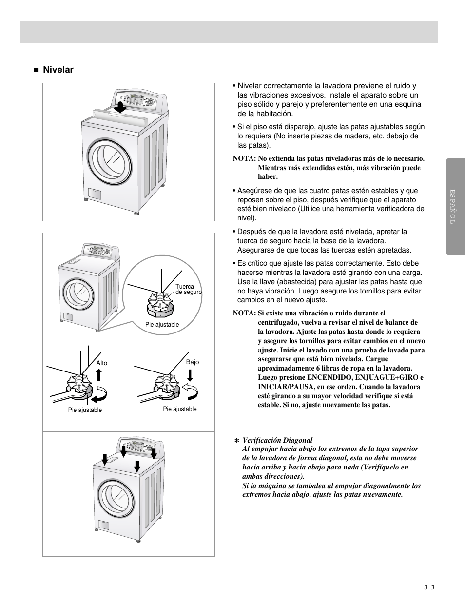 Instrucciones de instalación | LG WM0642H User Manual | Page 34 / 48