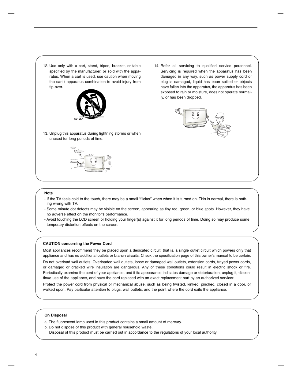 LG 23LX1RV User Manual | Page 4 / 68