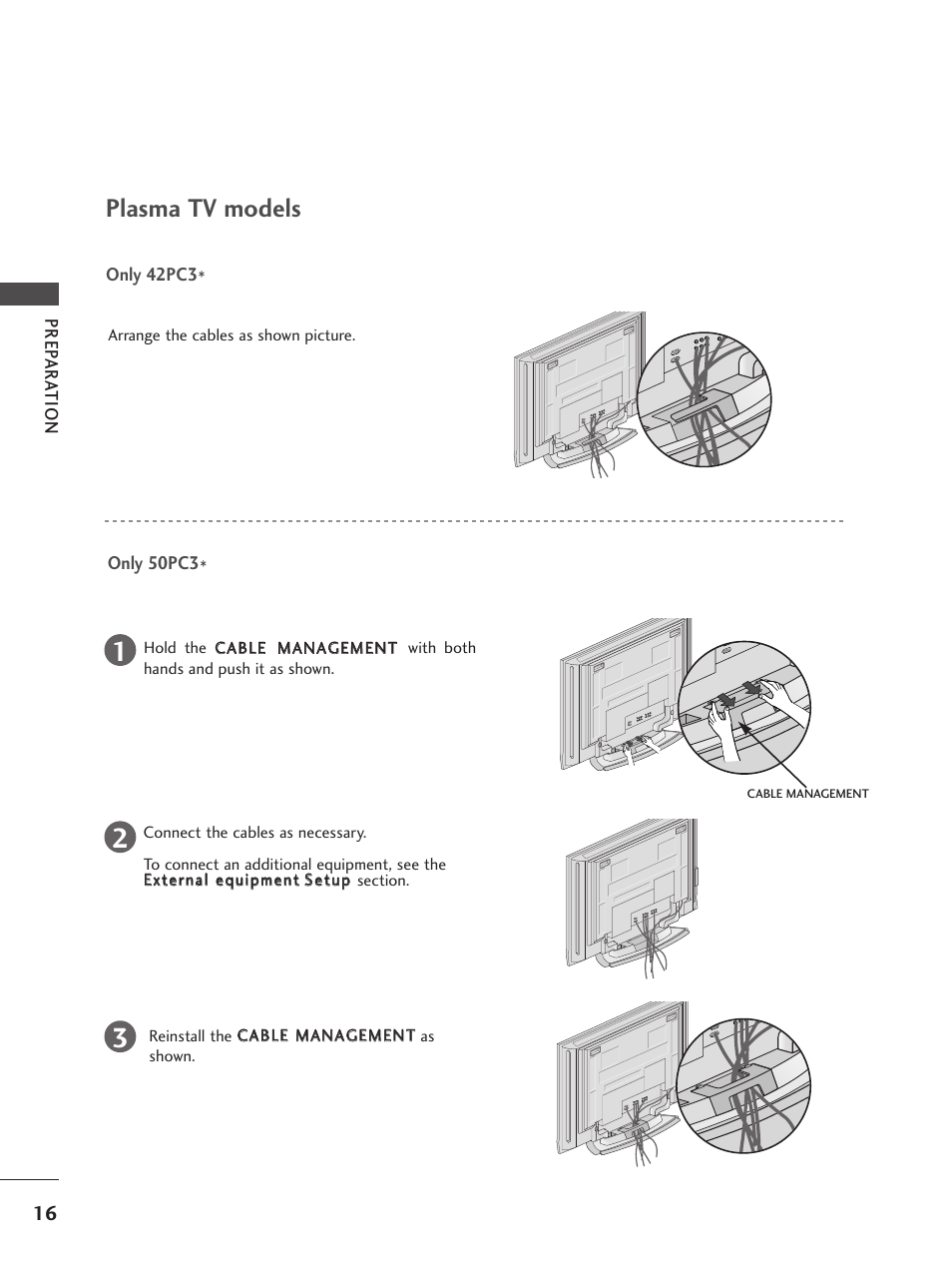 Plasma tv models | LG 26LC5 User Manual | Page 18 / 120