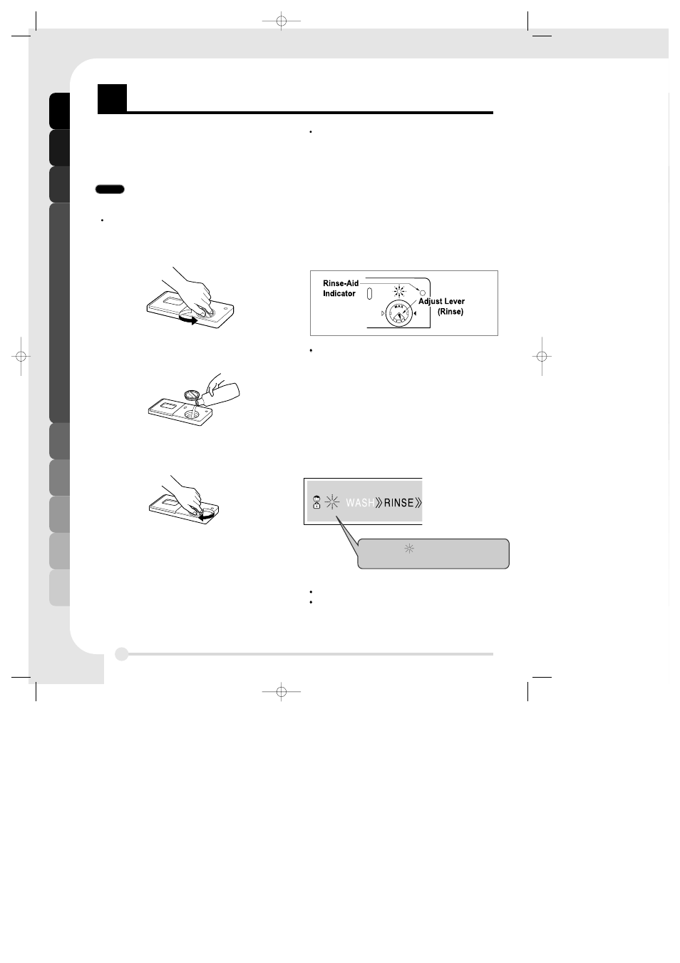 Sing your dishwasher, Using y our d ishw asher | LG LDS 5811ST User Manual | Page 14 / 20