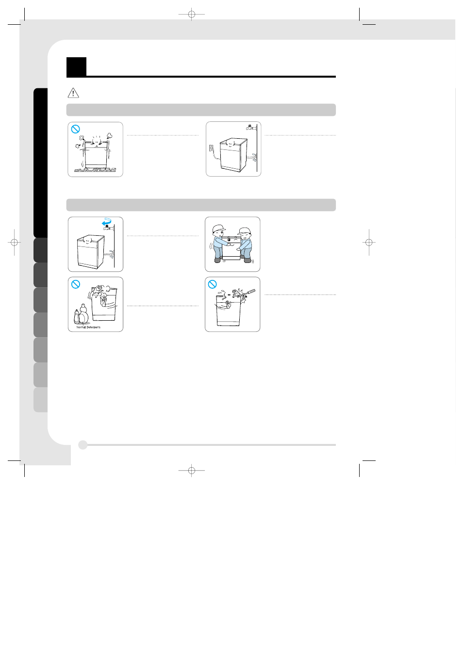 Afety and caution, Caution, Safety and caution | LG LDS 5811ST User Manual | Page 6 / 20